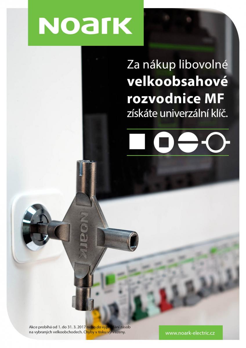 Klíč zdarma v velkoobsahové rozvodnici MF